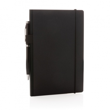 Logo trade promotional item photo of: A5 deluxe kraft hardcover notebook
