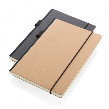 Logo trade advertising products image of: A5 deluxe kraft hardcover notebook