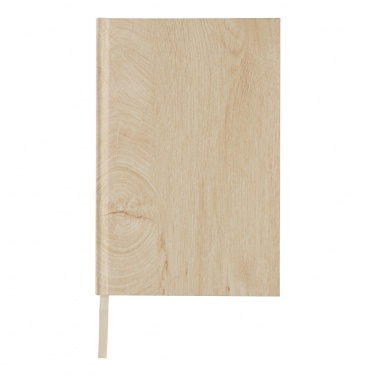 Logo trade promotional giveaways picture of: Kavana wood print A5 notebook