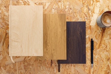 Logotrade promotional product image of: Kavana wood print A5 notebook