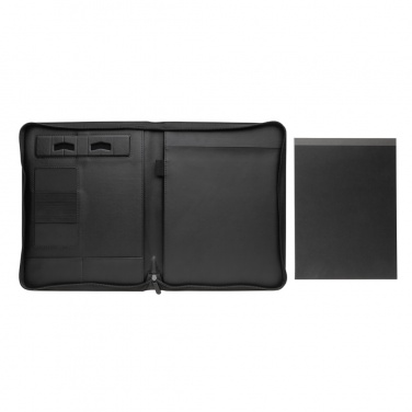 Logo trade promotional giveaways picture of: RCS rPU deluxe tech portfolio with zipper