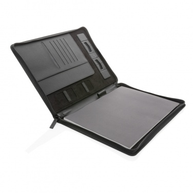 Logotrade advertising product picture of: Swiss Peak Heritage RCS rPU A4 portfolio with zipper