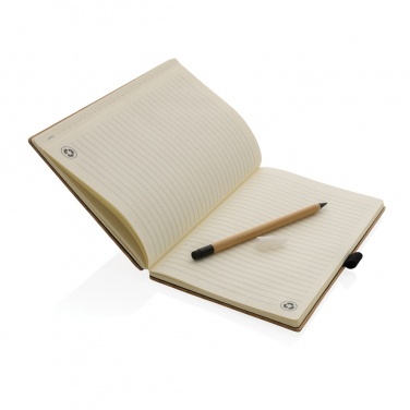 Logotrade business gift image of: Bamboo notebook and infinity pencil set