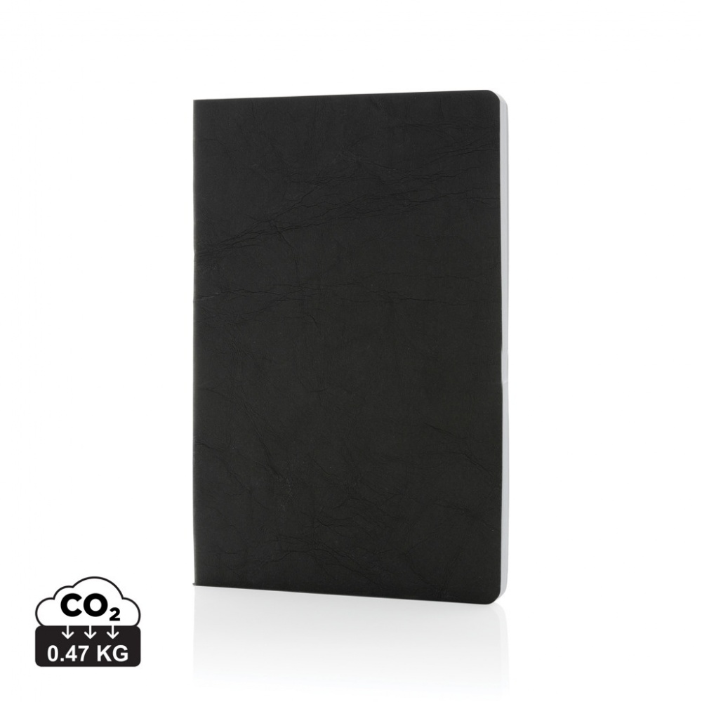 Logo trade promotional giveaways picture of: Salton A5 GRS certified recycled paper notebook