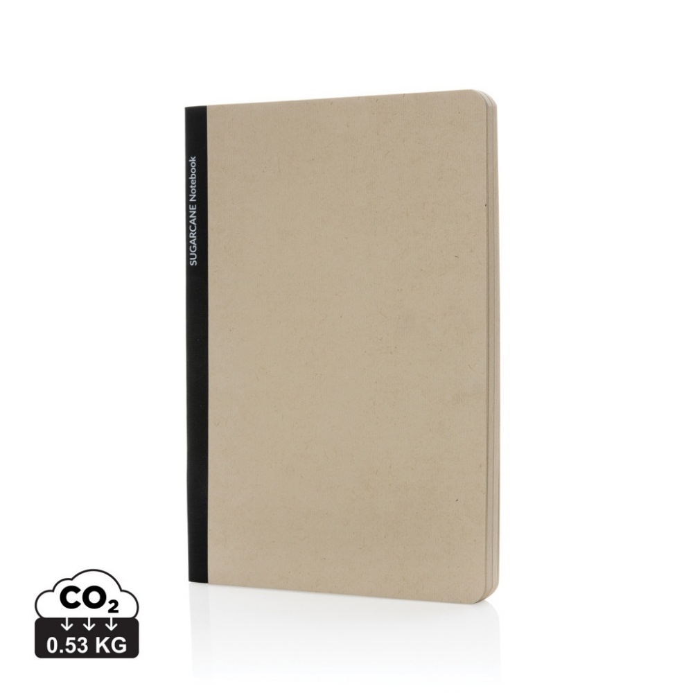Logo trade promotional gifts picture of: Stylo Sugarcane paper A5 Notebook