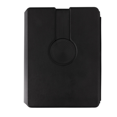 Logo trade promotional items picture of: Swiss Peak RCS rePU notebook with 2-in-1 wireless charger