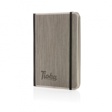 Logotrade corporate gifts photo of: Treeline A5 wooden cover deluxe notebook