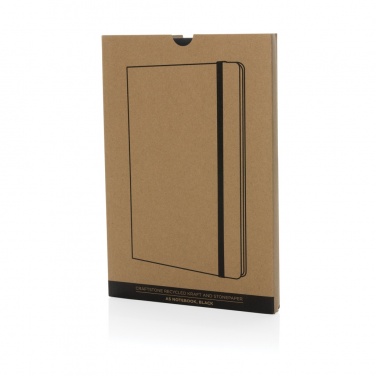 Logo trade business gift photo of: Craftstone A5 recycled kraft and stonepaper notebook