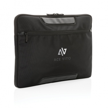 Logo trade business gift photo of: Swiss Peak AWARE™ RPET Voyager 15.6" laptop sleeve