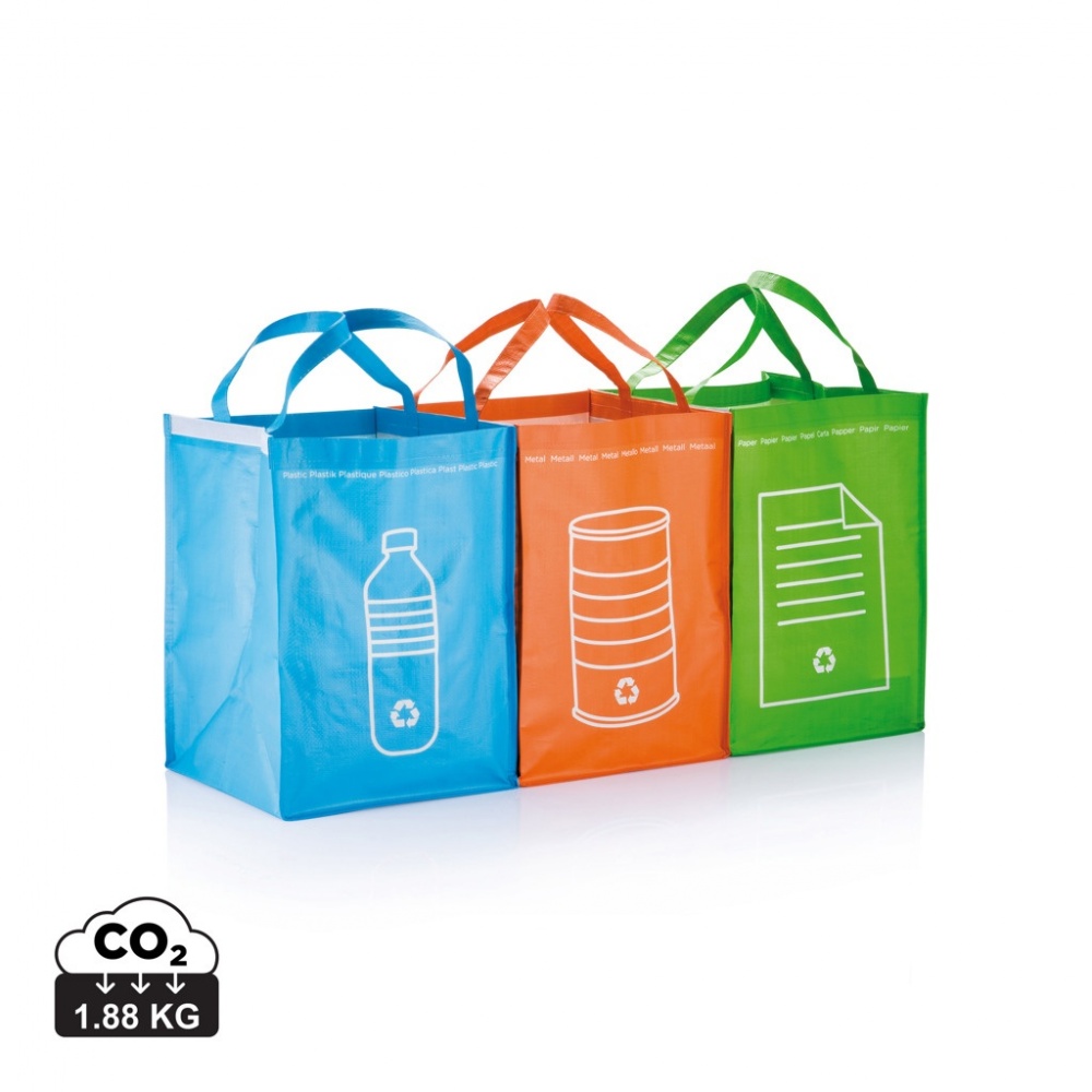 Logotrade promotional gift image of: 3pcs recycle waste bags