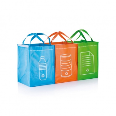 Logo trade promotional giveaway photo of: 3pcs recycle waste bags