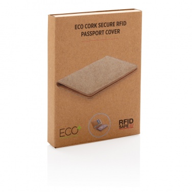 Logo trade advertising products picture of: Cork secure RFID passport cover