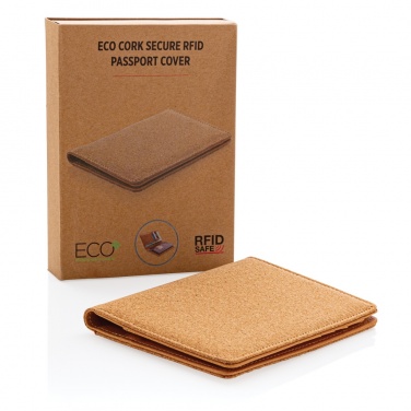 Logotrade business gift image of: Cork secure RFID passport cover