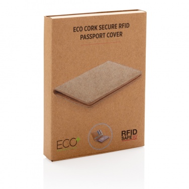 Logotrade promotional gift picture of: Cork secure RFID passport cover