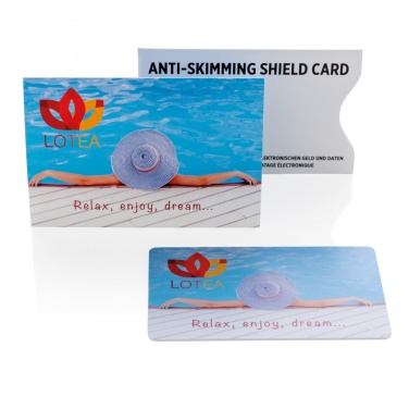 Logotrade promotional product image of: Anti-skimming RFID shield card with active jamming chip