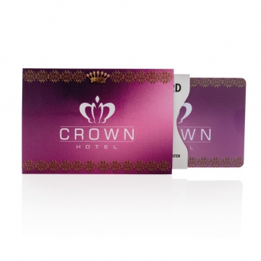 Logo trade promotional giveaway photo of: Anti-skimming RFID shield card with active jamming chip