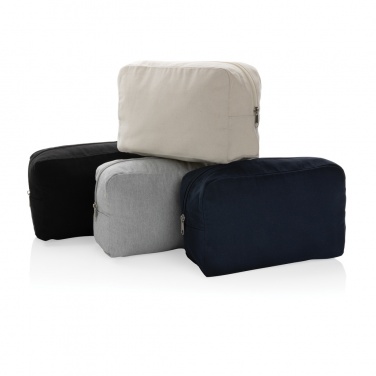 Logotrade promotional giveaway image of: Impact Aware™ 285 gsm rcanvas toiletry bag undyed