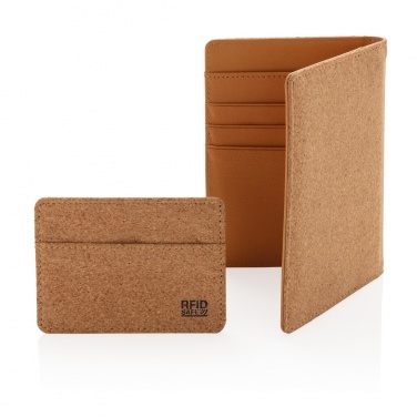 Logotrade promotional merchandise picture of: Cork secure RFID slim wallet