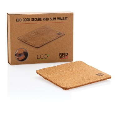 Logo trade promotional product photo of: Cork secure RFID slim wallet