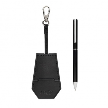 Logotrade promotional item picture of: SP Tula RCS certified recycled PU key holder and pen set