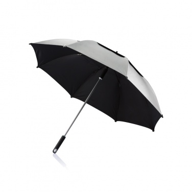 Logo trade promotional gifts image of: 27” Hurricane storm umbrella