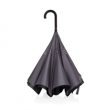 Logo trade promotional merchandise picture of: 23" Impact AWARE™ RPET 190T reversible umbrella