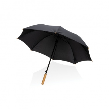 Logotrade promotional giveaways photo of: 23" Impact AWARE™ RPET 190T auto open bamboo umbrella