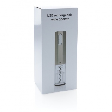 Logo trade advertising product photo of: Electric wine opener - USB rechargeable