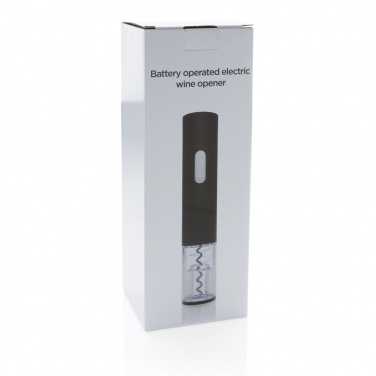 Logo trade promotional giveaway photo of: Electric wine opener - battery operated