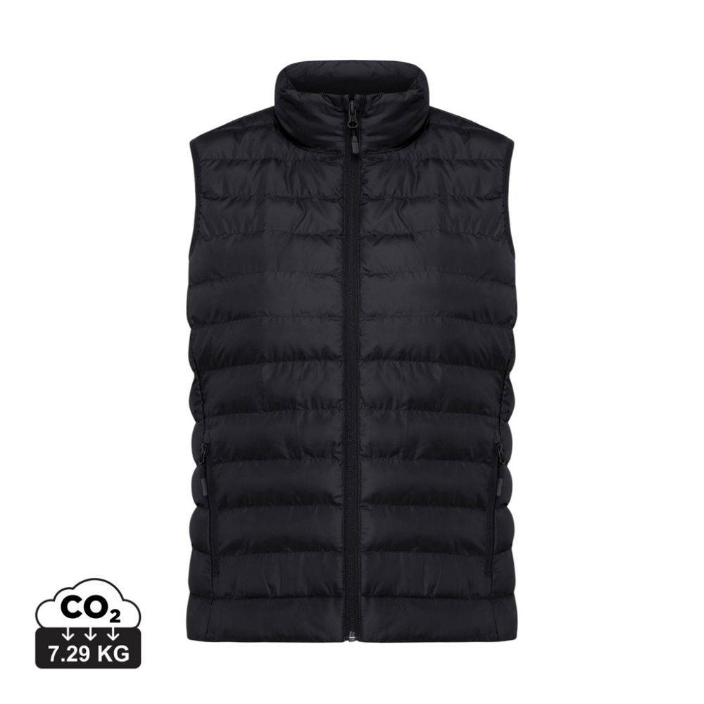 Logo trade business gifts image of: Iqoniq Meru women recycled polyester bodywarmer