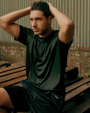 Logo trade promotional gifts picture of: Iqoniq Tikal recycled polyester quick dry sport t-shirt