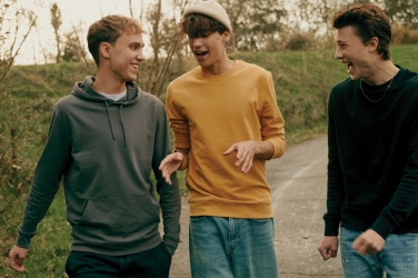 Logo trade corporate gifts picture of: Iqoniq Etosha lightweight recycled cotton crew neck