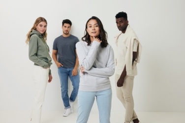 Logo trade promotional item photo of: Iqoniq Torres recycled cotton hoodie undyed