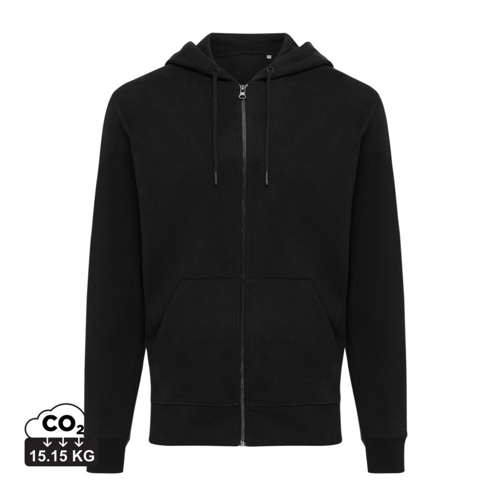 Logo trade promotional product photo of: Iqoniq Abisko recycled cotton zip through hoodie