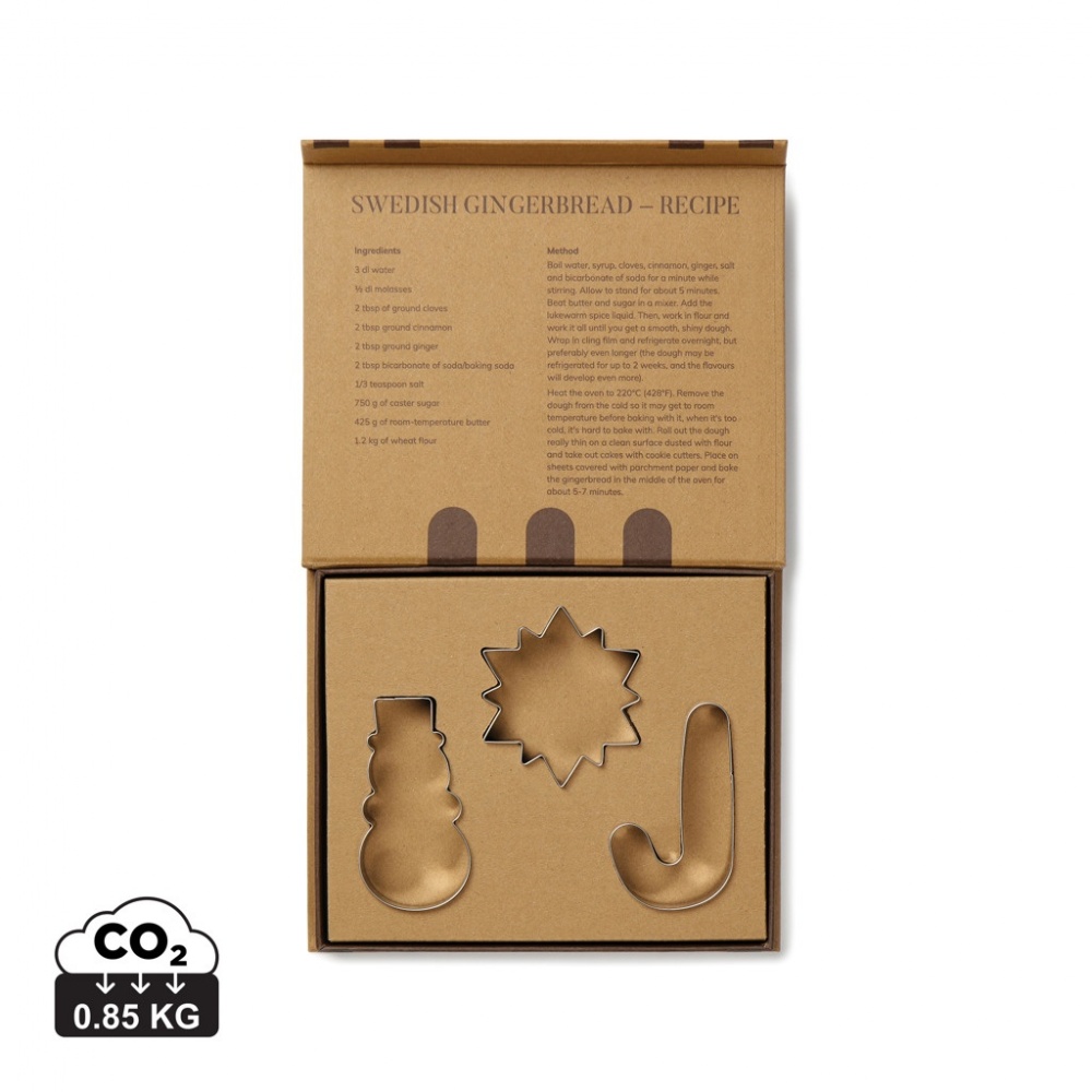 Logo trade promotional products picture of: VINGA Classic cookie cutter 3-piece set