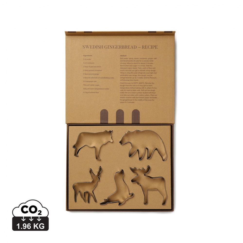 Logo trade promotional gifts picture of: VINGA Nordic big 5 cookie cutter 5-piece set