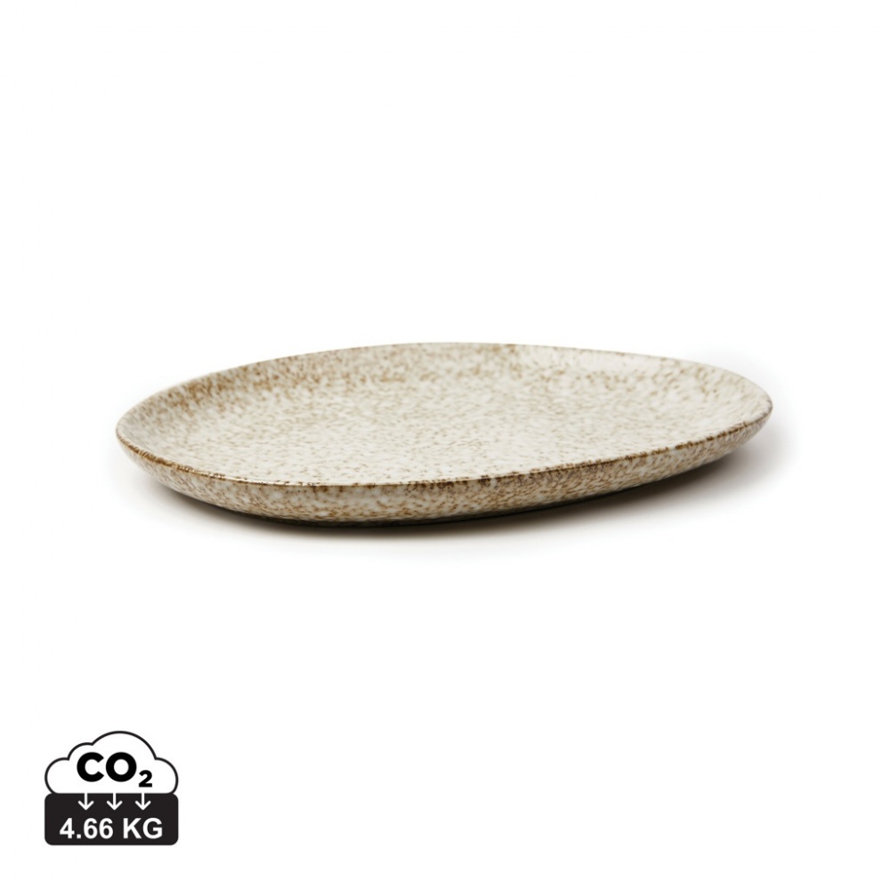 Logo trade promotional gifts picture of: VINGA Nuvem stoneware serving plate