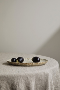 Logo trade corporate gifts picture of: VINGA Nuvem stoneware serving plate