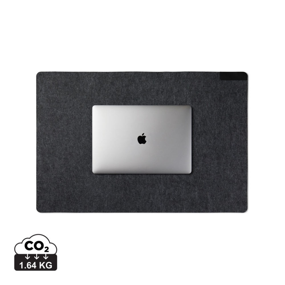 Logo trade advertising products image of: VINGA Albon GRS recycled felt desk pad