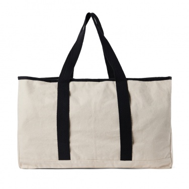 Logo trade promotional items image of: VINGA Volonne AWARE™ recycled canvas beach bag