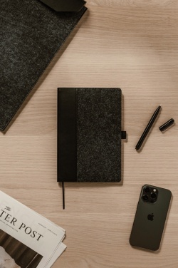Logotrade promotional merchandise photo of: VINGA Albon GRS recycled felt notebook