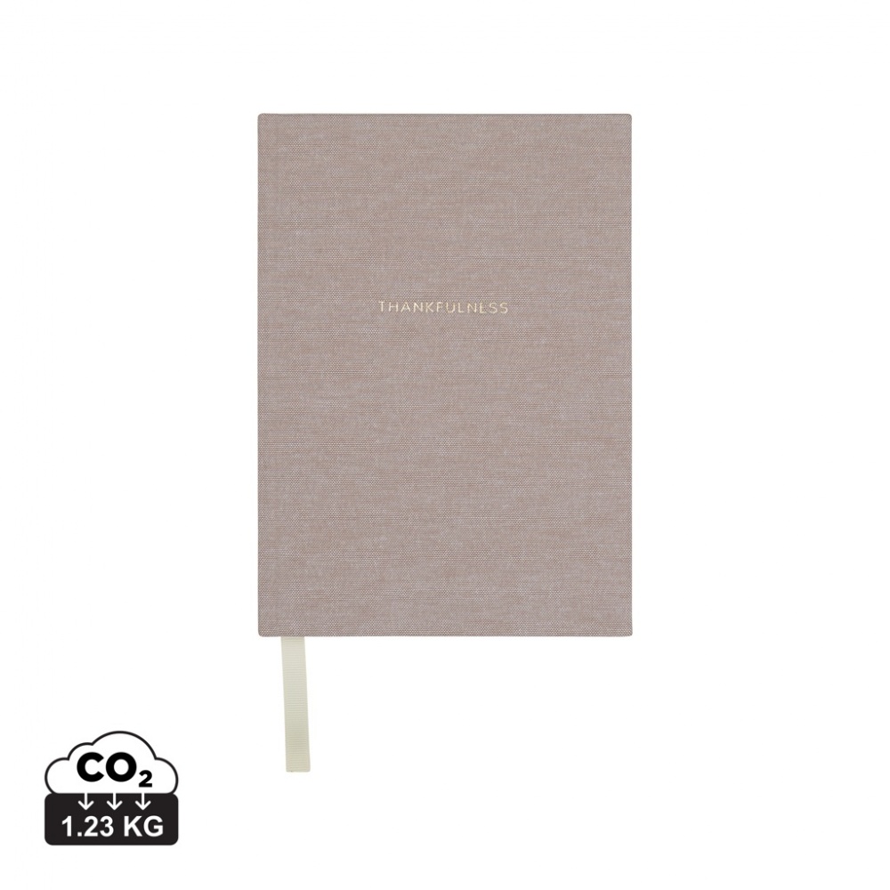 Logotrade promotional gift image of: VINGA Thankfulness GRS recycled paper journal