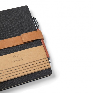 Logo trade promotional gift photo of: VINGA Bosler RCS recycled paper notebook
