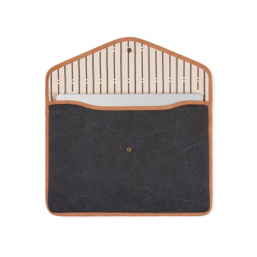 Logo trade promotional items picture of: VINGA Bosler GRS recycled canvas 14" laptop sleeve