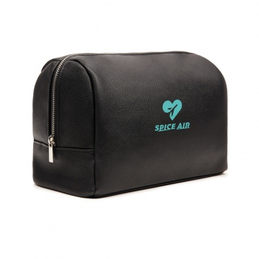 Logo trade promotional merchandise image of: VINGA Bermond RCS recycled PU toiletry bag