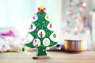 Logotrade promotional item image of: Wooden xmas tree decoration