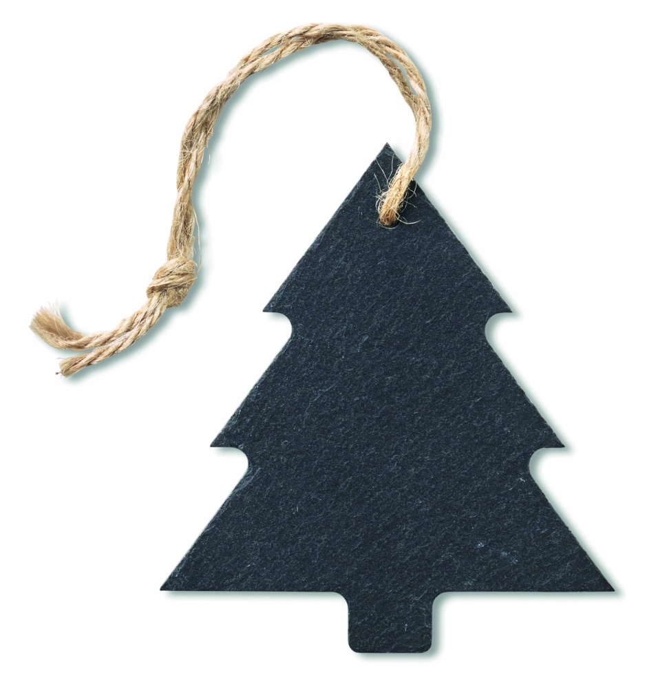Logotrade promotional item image of: Slate xmas hanger tree