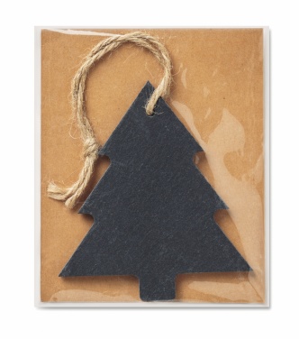 Logotrade promotional merchandise picture of: Slate xmas hanger tree