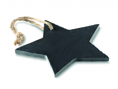 Logo trade advertising product photo of: Slate xmas hanger star