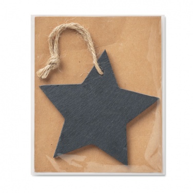 Logotrade promotional giveaway picture of: Slate xmas hanger star